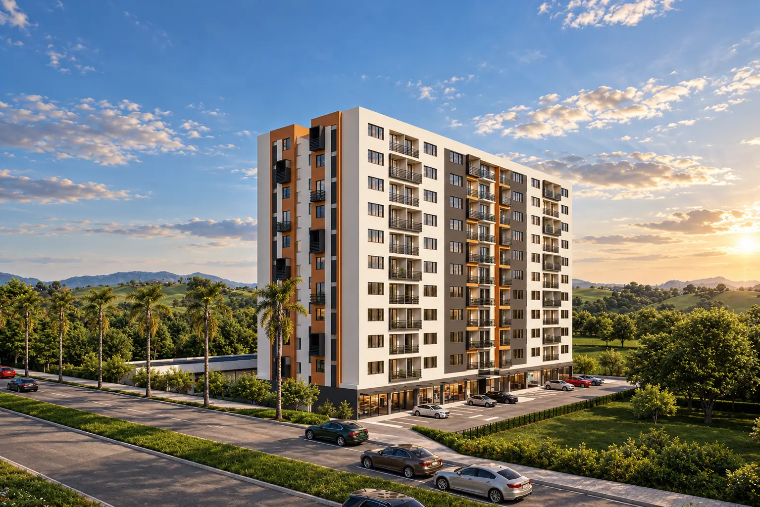 Visualización exterior del proyecto Mirador 360 de PHC Constructora en Santa Rosa de Cabal