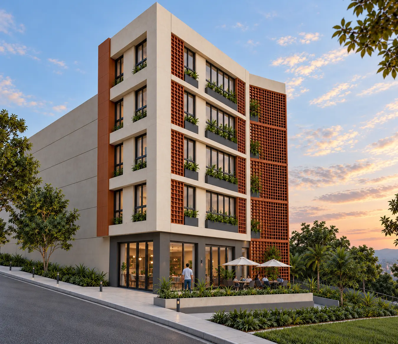 Sultán Apartamentos, propuesta de edificio multifamiliar con comercio en primer nivel
