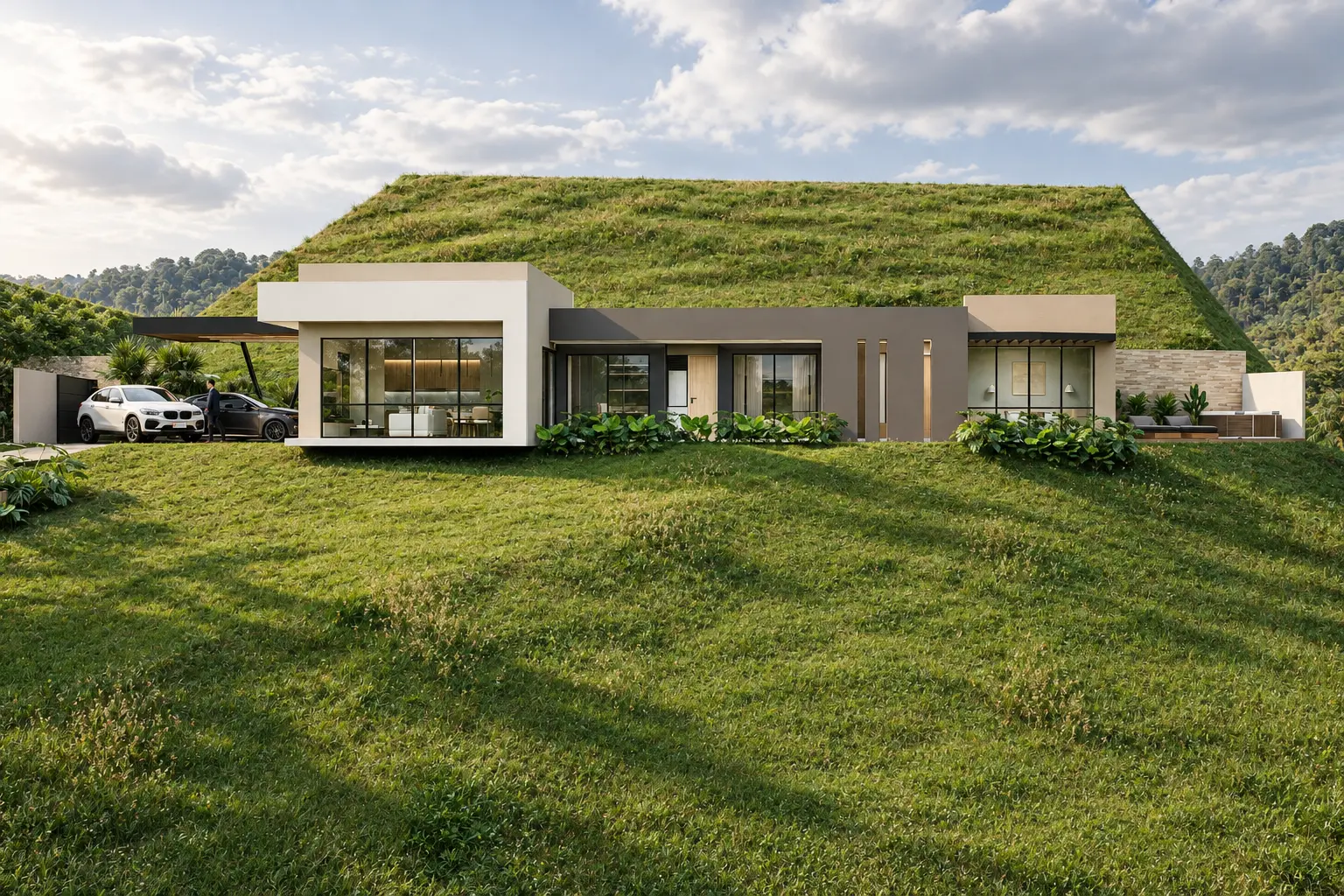 Casa Tesalia, vivienda campestre de un nivel diseñada por Coexist, visualización exterior refinada